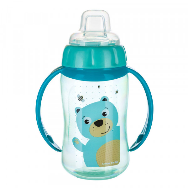CANPOL BABY FLASICA/SOLJA SA KLJUNOM I RUCKAMA 56/512  HAPPY ANIMALS - TRAINING 