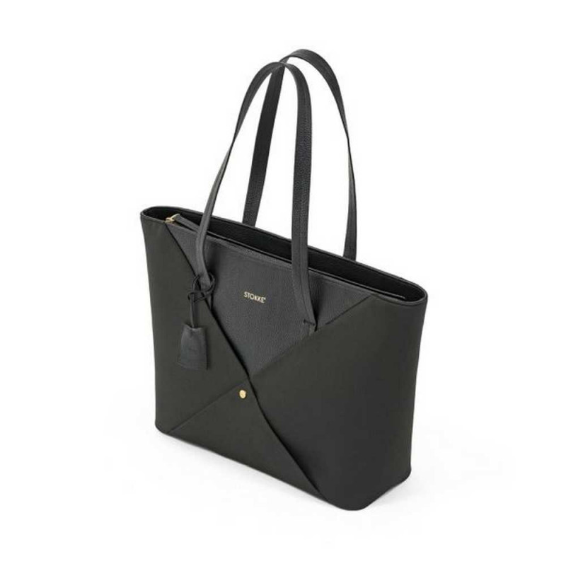 STOKKE TORBA X CHANGING BAG SIGNATURE BLACK