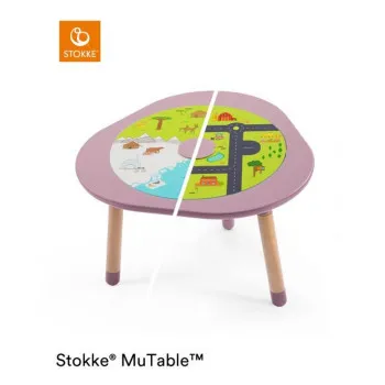 STOKKE STOCIC MUTABLE MAUVE (UKLJUCUJE 4 DVOSTRANE TABLE ZA 7 AKTIVNOSTI PRIRODN 