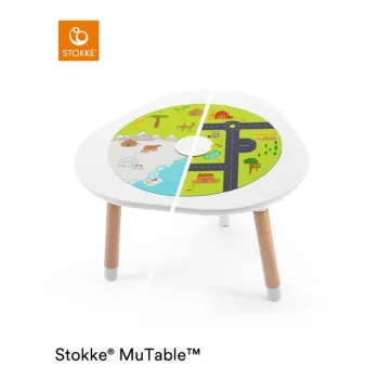 STOKKE STOCIC MUTABLE MAUVE (UKLJUCUJE 4 DVOSTRANE TABLE ZA 7 AKTIVNOSTI PRIRODN 