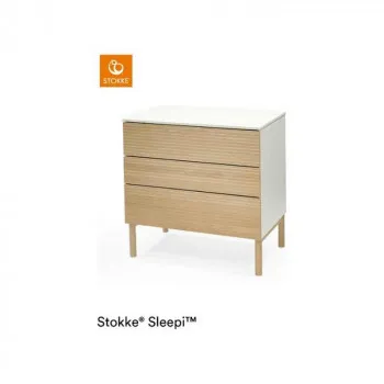 STOKKE KOMODA SLEEPI DRESSER NATURAL 2/2 