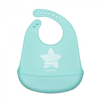 CANPOL BABIES SILIKONSKA PORTIKLA SA DZEPOM PASTEL BLUE 