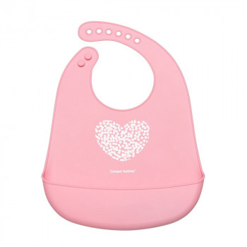 CANPOL BABIES SILIKONSKA PORTIKLA SA DZEPOM PASTEL PINK 