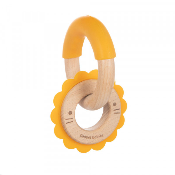 CANPOL BABY GLODALICA - WOOD SILICON 80/300 LAVIC 