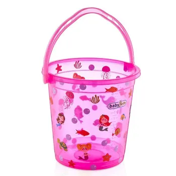 BABYJEM KOFICA ZA KUPANJE BEBE - PINK TRANSPARENT