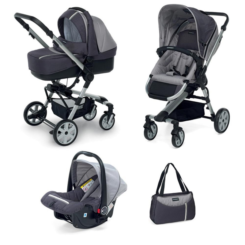FOPPAPEDRETTI KOLICA UP3 TRAVEL SYSTEM SPORT GREY
