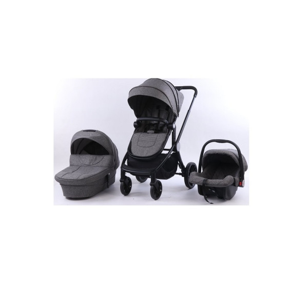 BBO KOLICA ZA BEBE D800 TRIO MASTER  GREY 