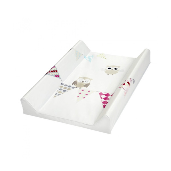 TVRDA PODLOGA ZA PRESVLACENJE BEBA NIGHT BIRDS PINK - 80cm 