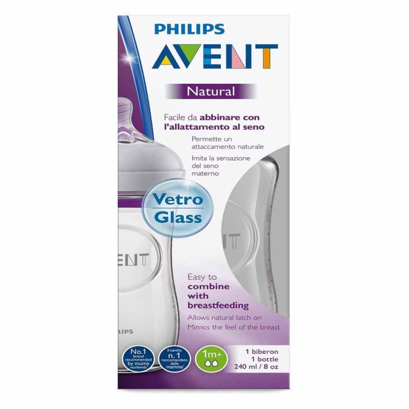 AVENT FLASICA NATURAL STAKLENA 240ML 6458