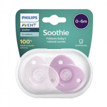 AVENT VARALICA SOOTHIE 0-6M (2KOM) DEVOJCICE 