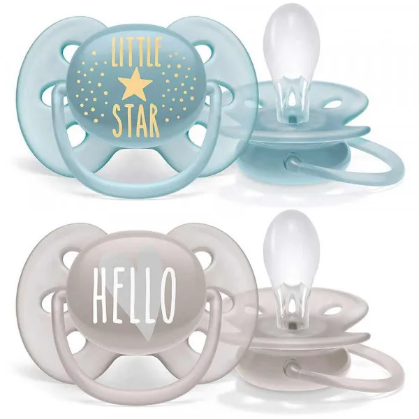 AVENT VARALICA SILIKON SOFT 6-18M LITTLE STAR/HELLO 