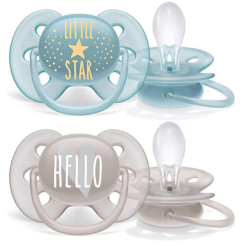 AVENT VARALICA SILIKON SOFT 6-18M LITTLE STAR/HELLO