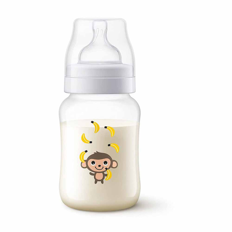 AVENT FLASICA ANTI COLIC 260ML MONKEY 8781