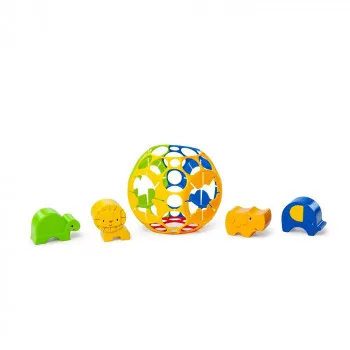 BRIGHT STARTS   IGRACKA OBALL JUNGLE ADVENTURES SHAPE SORTER 