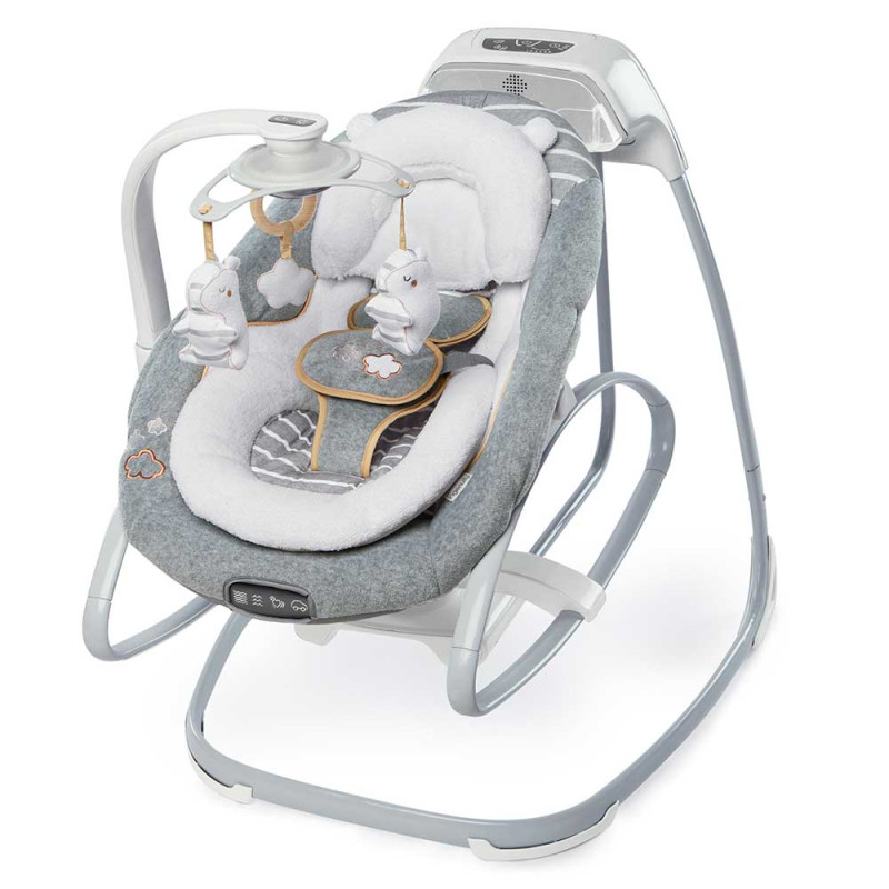 BRIGHT STARS KIDS II LEZALJKA SMARTSIZE GLIDING SWING ROCKER - BELLA TEDDY 110