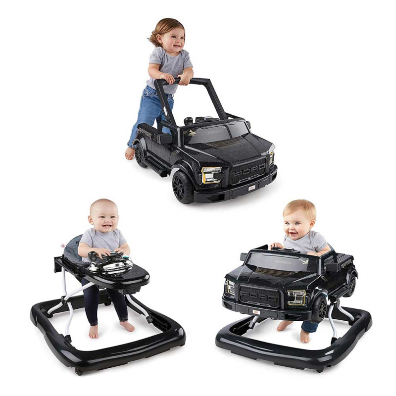 BRIGHT STARTS KIDS II DUBAK FORD F-150 RAPTOR 3 WAYS TO PLAY - BLACK 11583 