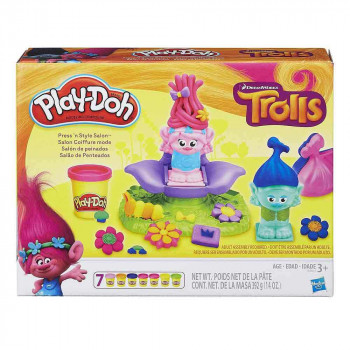 PLAY DOH TROLLS SET PRESS N STYLE SALON 