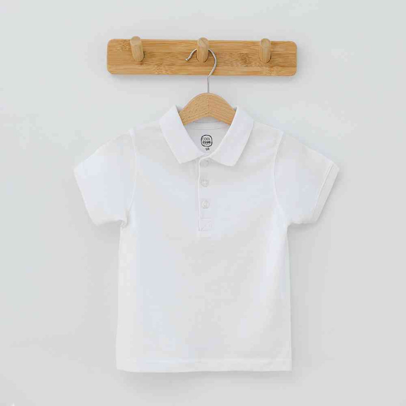 COOL CLUB MAJICA POLO KRATAK RUKAV POLOWHITE CLASSIC