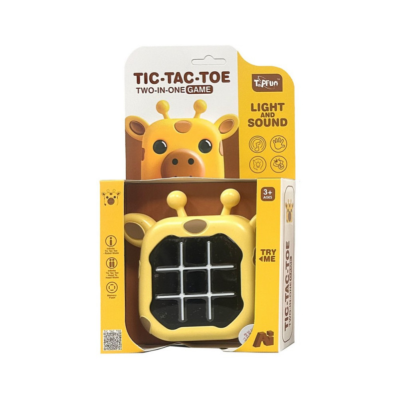 TIC-TAC-TOE 2 IN 1 GAME LIGHT & SOUND GIRAFFE 