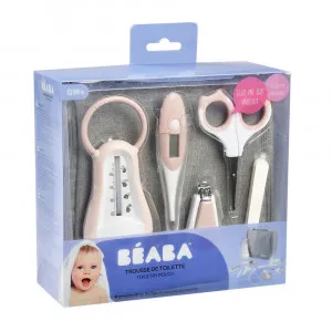 BEABA HIGIJENSKI SET OD 9 DELOVA U TORBICI OLD PINK