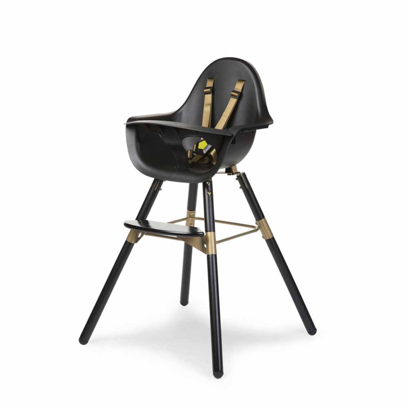CHILDHOME EVOLU 2 HRANILICA 2 U 1, BLACK/GOLD   POSLUZAVNIK 