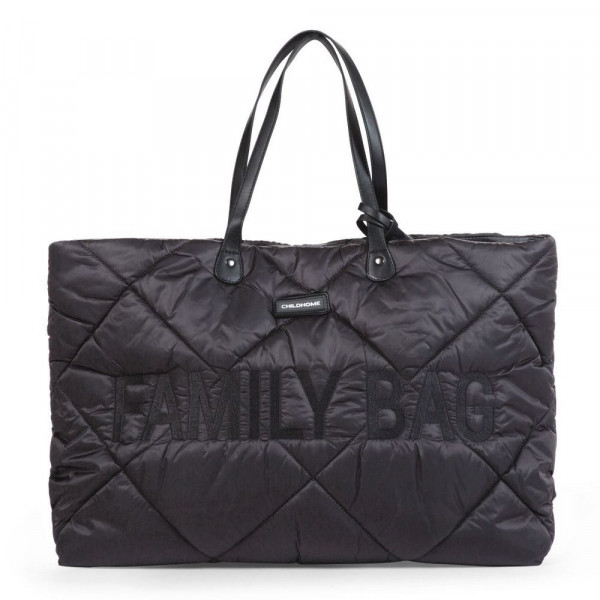 CHILDHOME FAMILY BAG NURSERY BAG  PUFFERED  BLACK 
