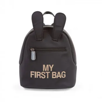 CHILDHOME RANAC ZA VRTIC MY FIRST BAG BLACK GOLD 