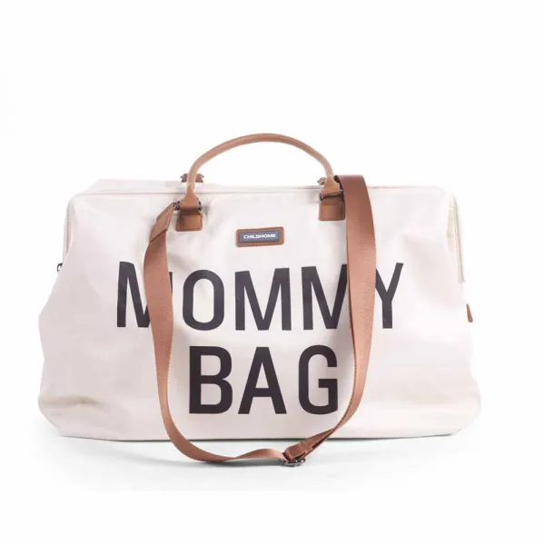 CHILDHOME MOMMY BAG BIG, RUČNA TORBA OFF WHITE 