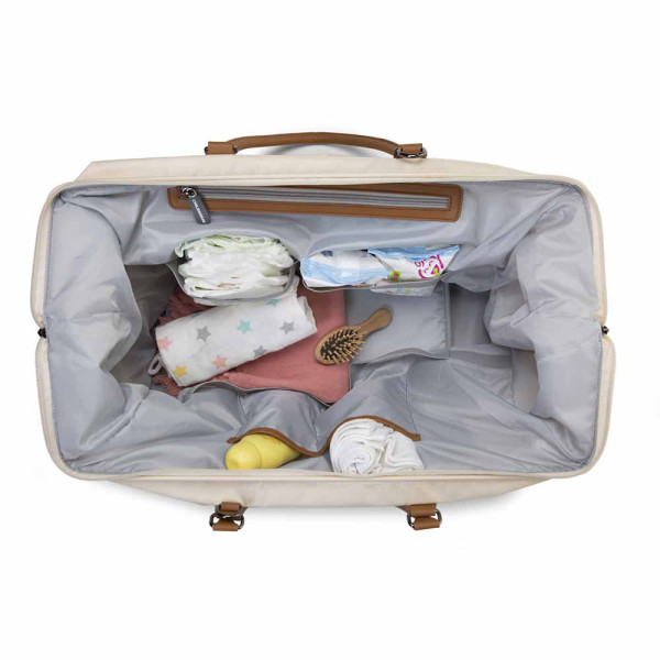 CHILDHOME MOMMY BAG BIG, RUCNA TORBA OFF WHITE