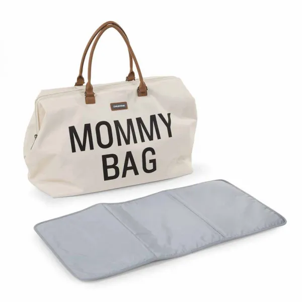 CHILDHOME MOMMY BAG BIG, RUČNA TORBA OFF WHITE 
