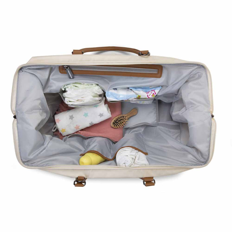 CHILDHOME MOMMY BAG BIG, RUCNA TORBA OFF WHITE