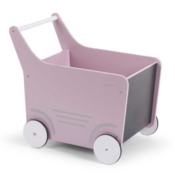 CHILDHOME DRVENA KOLICA ZA IGRACKE/GURALICA, SOFT PINK 