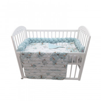 BABY TEKSTIL POSTELJINA 4 DELA MAPA SVETA 