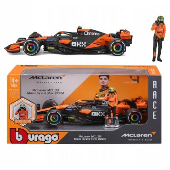 BURAGO F1 1:24 MCLAREN MCL38 FIGURA