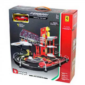 BURAGO FERRARI 1:43 R P RACING GARAGE, INCL. 1 CAR 