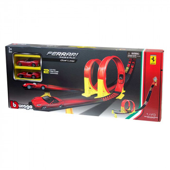 BURAGO FERRARI  DUAL LOOP PLAYSET 1:43 