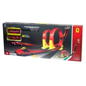 BURAGO FERRARI  DUAL LOOP PLAYSET 1:43 