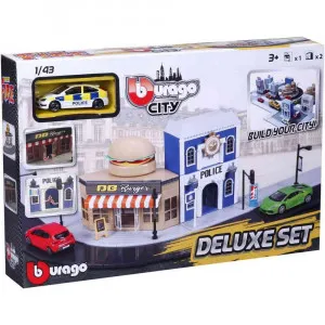 BURAGO FIRE CITY DELUXE SET I VOZILO 1/43 ASST 