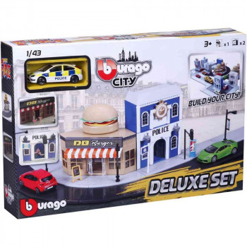 BURAGO FIRE CITY DELUXE SET I VOZILO 1/43 ASST 