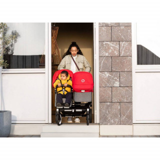 BUGABOO KOLICA DUO SISTEM DONKEY3 ALU/GREY MELANGE-RED