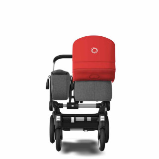 BUGABOO KOLICA DUO SISTEM DONKEY3 ALU/GREY MELANGE-RED