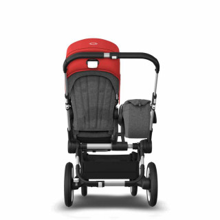 BUGABOO KOLICA DUO SISTEM DONKEY3 ALU/GREY MELANGE-RED