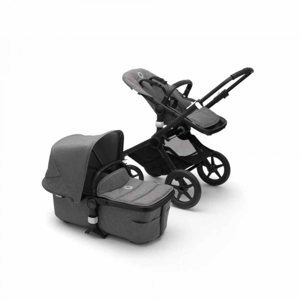 BUGABOO KOLICA DUO SISTEM FOX2 BLACK/GREY MELANGE