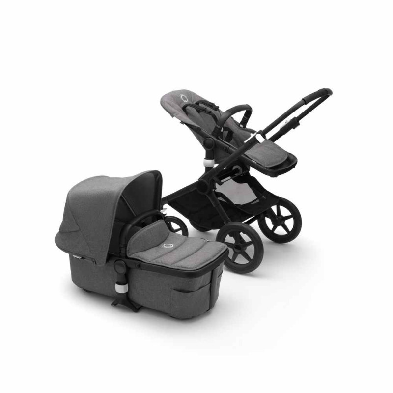 BUGABOO KOLICA DUO SISTEM FOX2 BLACK/GREY MELANGE
