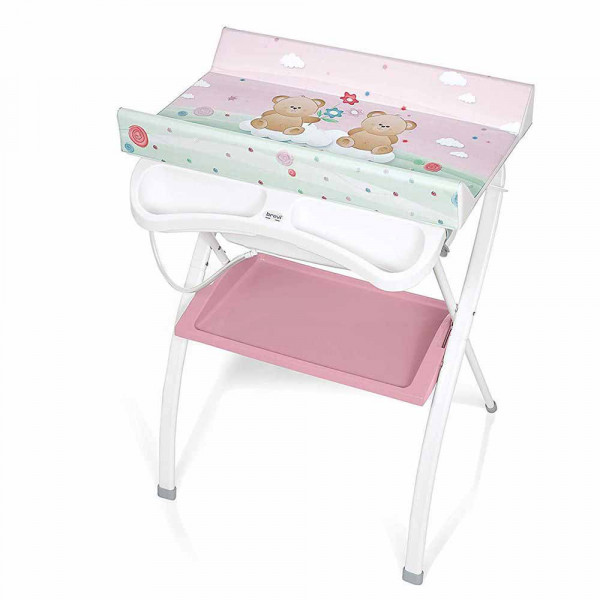 BREVI LINDO STALAK ZA PRESVLACENJE I KUPANJE PINK BEAR 