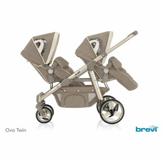 BREVI OVO TWIN BLIZANACKA KOLICA DOVE- BEZ
