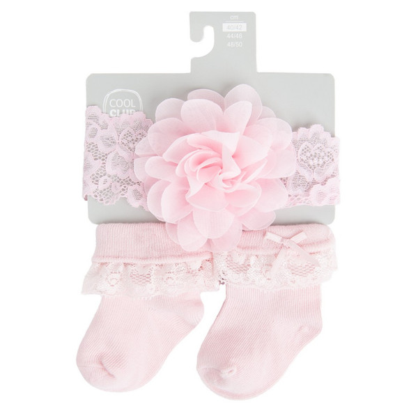 COOL CLUB SET TRAKA ZA KOSU I CARAPICE SETLIGHT PINK CLASSIC