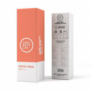 COOL BOTTLES TERMOS PASTEL KORALNA 500 ML 