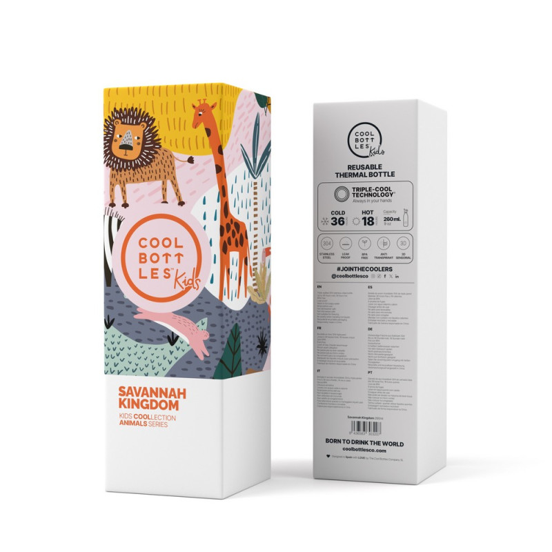 COOL BOTTLES TERMOS KRALJEVSTVO SAVANE 260 ML 