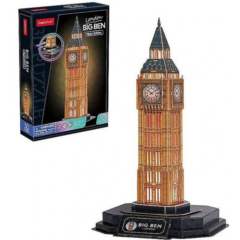 CUBIC FUN PUZZLE BIG BEN NIGHT EDITION L537H 